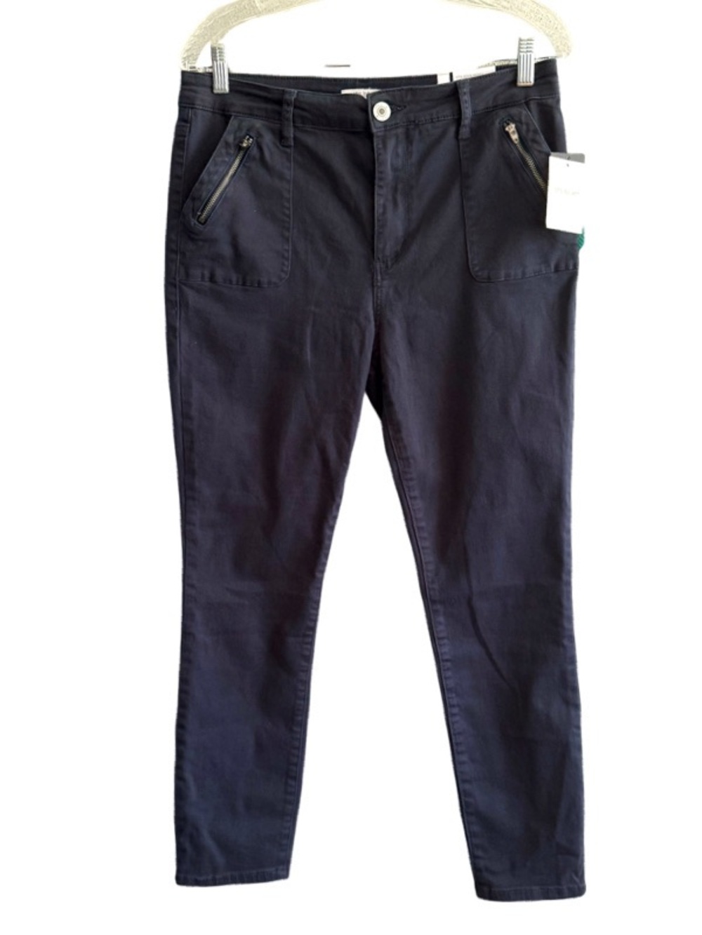 NEW sts blue Ellie High Rise Ankle Skinny Pants Navy Blue Size 12